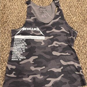Metallica Gray Camo Tour Tank Top